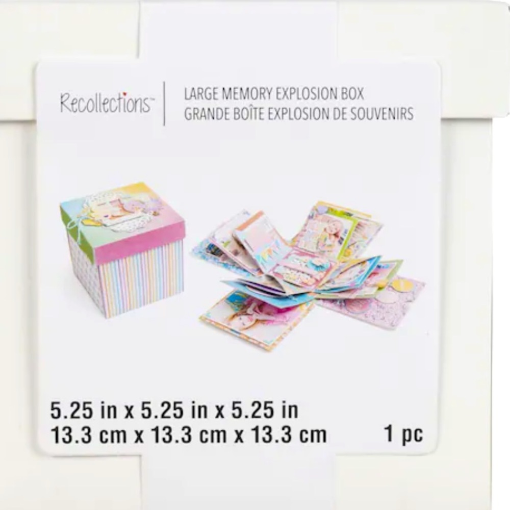🦋🦋BRAND NEW 5" White Memory Explosion Box by Recollections